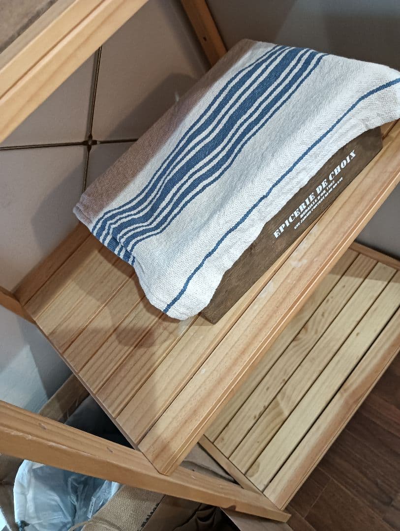 木製ラック 3段 ナチュラルウッド