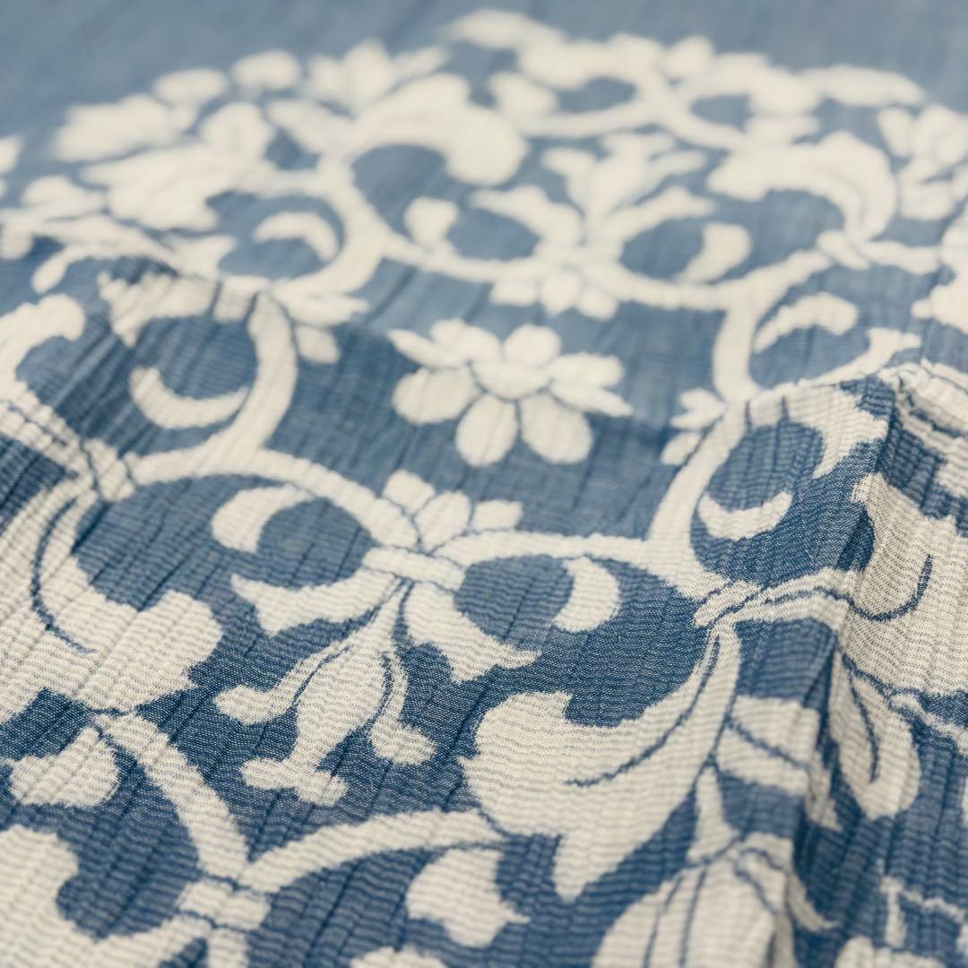 6.　夏用　ちぢみ　琵琶ちぢみ　座ぶとんカバー 　５９×６３cm　５枚　日本製