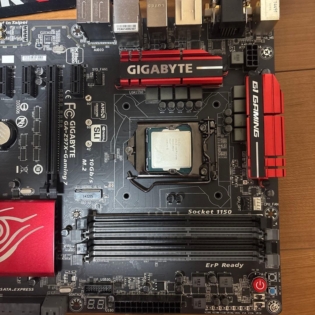 マザーボードCPUメモリSSD一式