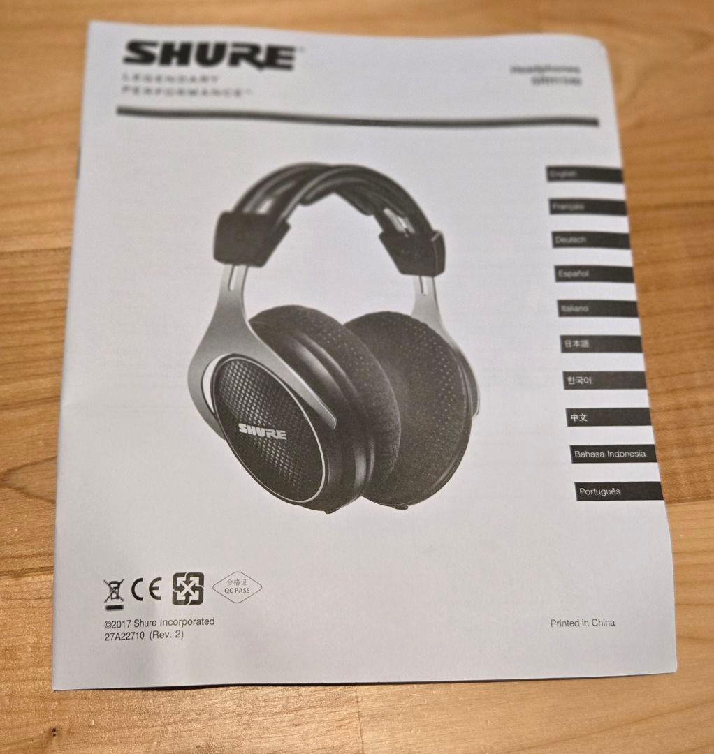 【美品】SHURE SRH1540 おまけケーブル付き