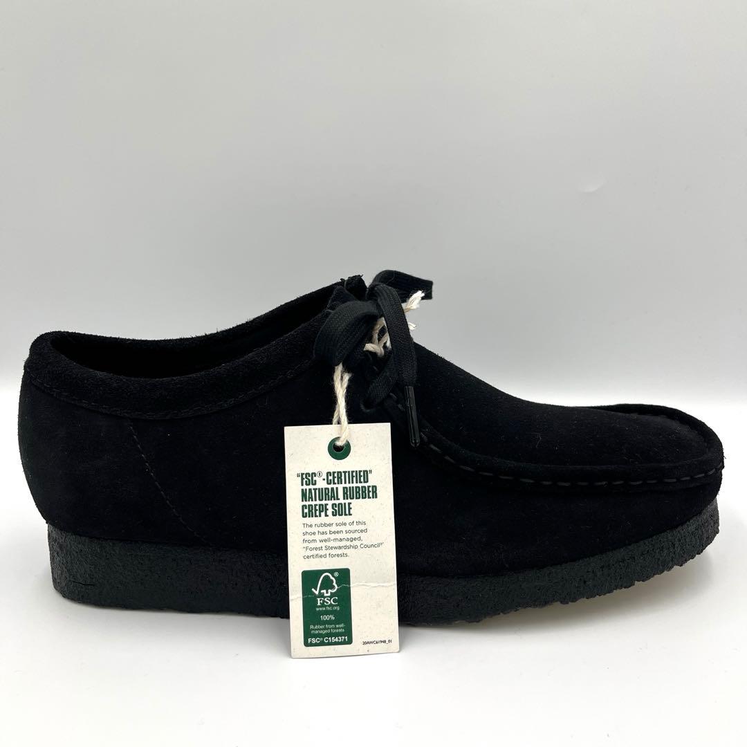 【新品】Clarks ブラック Wallabee 26.5 クラークス ワラビー