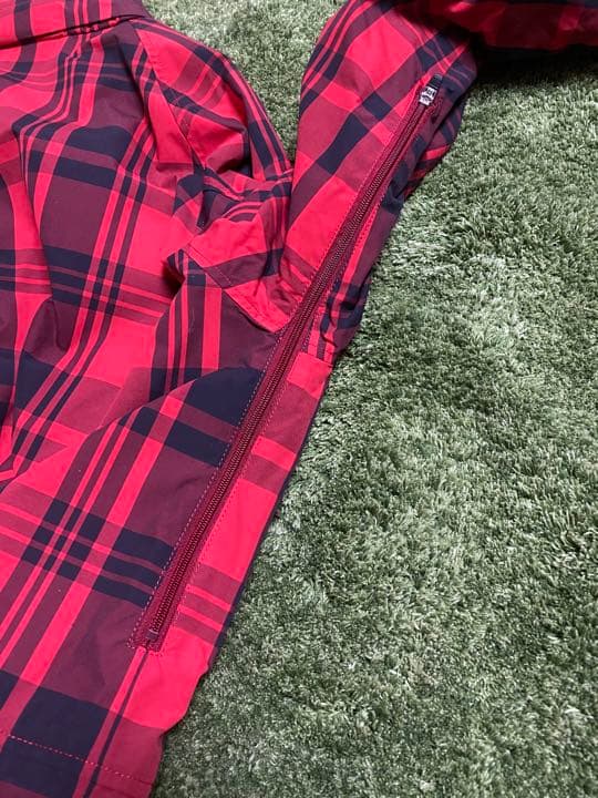 Pearly gates 赤チェック　ナイロンマウンテンパーカー5ブルゾン