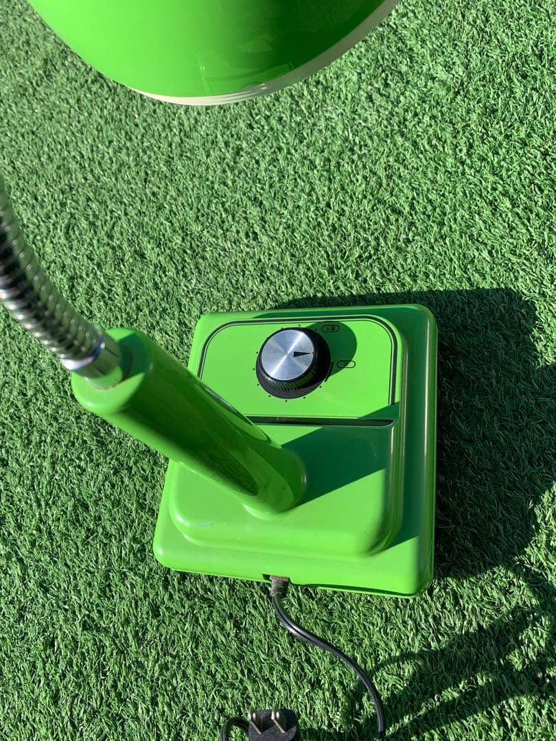 ナショナル　昭和レトロ　当時物　電気スタンド　デスクライト　グリーン　調光付