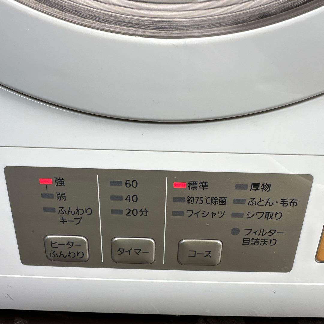 美品　パナソニック　衣類乾燥機　６ｋｇ　NH-D603-W　ユニット台　セット