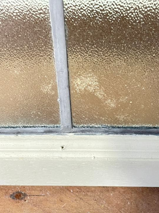 イギリスアンティーク ステントグラスの窓 73×75 フレーム付き