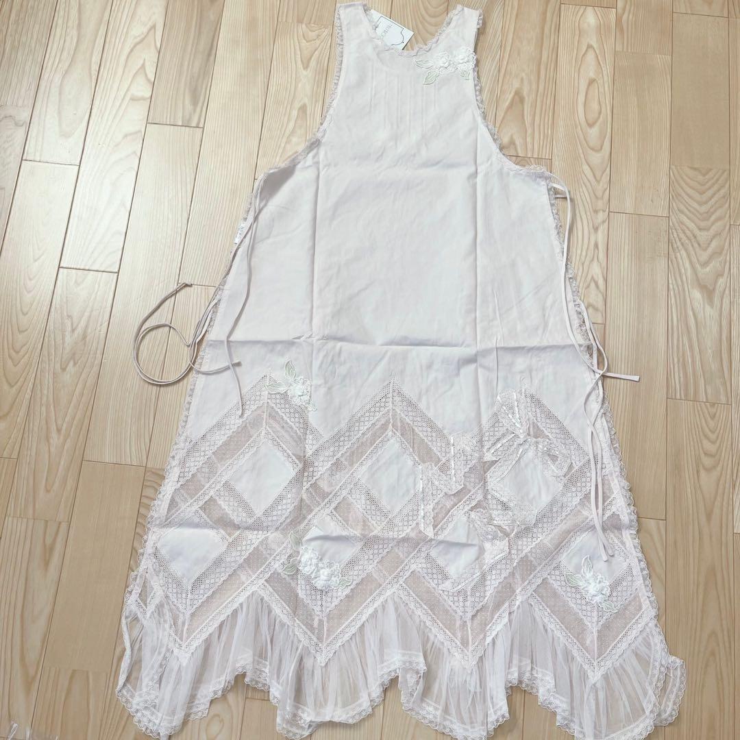 【新品未使用】HISCHRONE ヒスクローネ　さえら　エプロン　ピンク