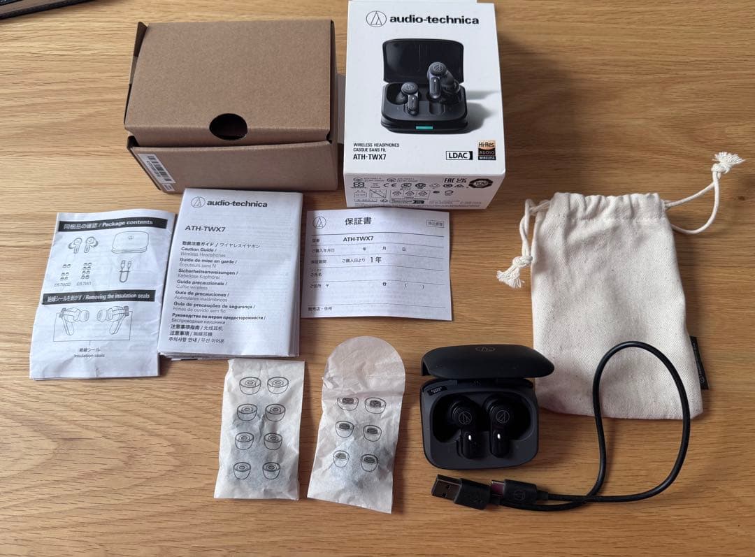 audio-technica ATH-TWX7 ワイヤレスイヤフォン