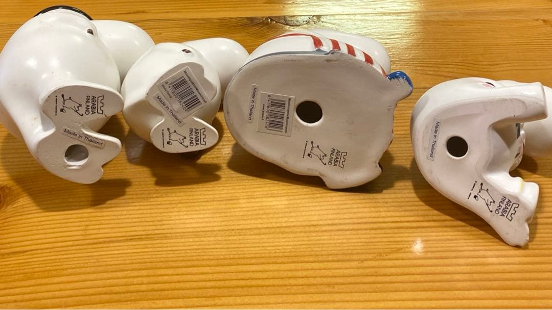 【レア】廃盤品　アラビア　ARABIA ムーミン　フィギュア　4体セット+ミイ