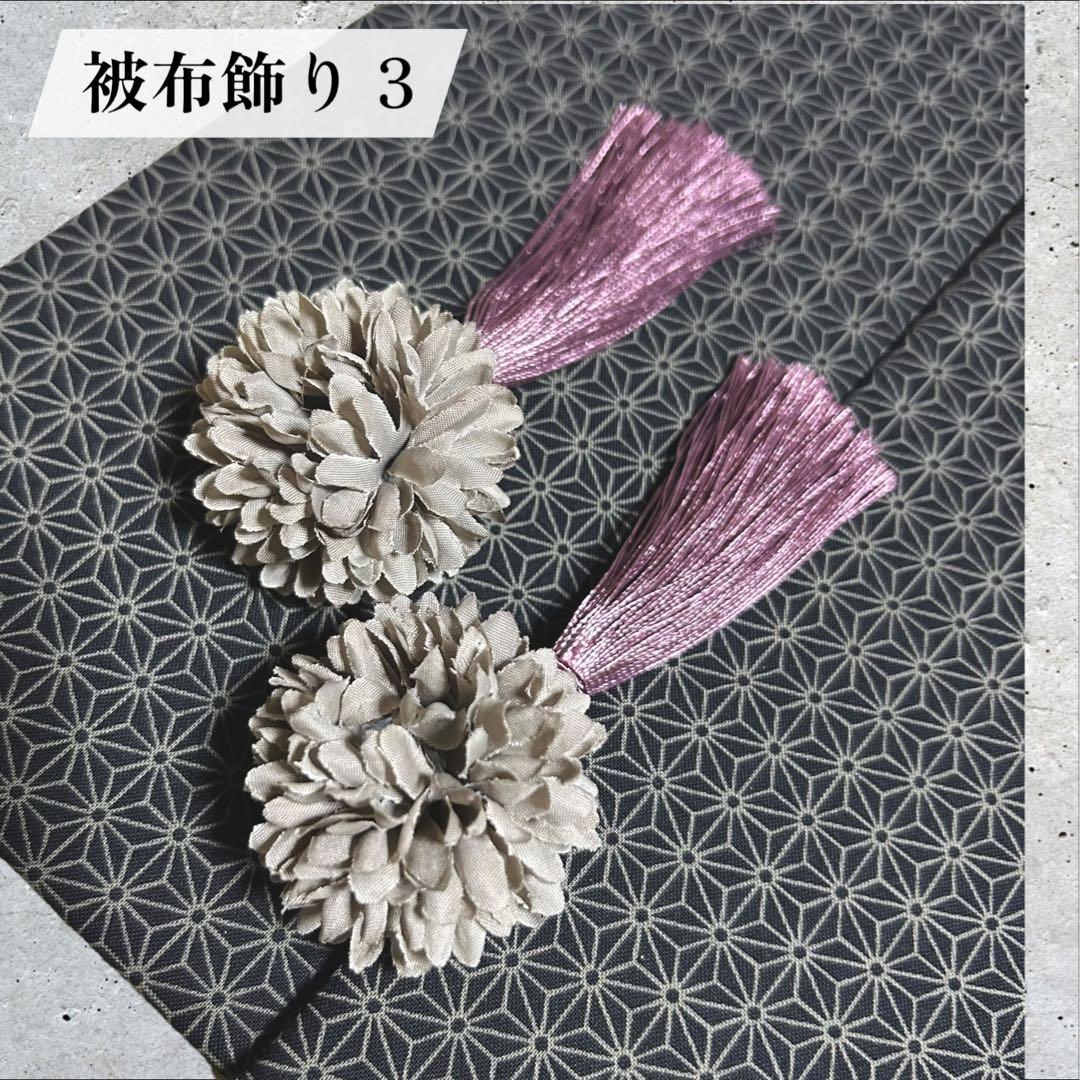 七五三　3歳　被布コート　セット 女の子 utatane 正月　お正月　初詣