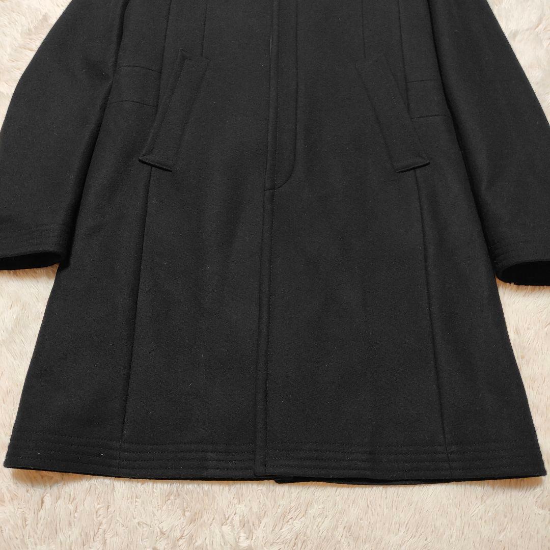 美品✨GIVENCHY スタンドカラー ウールコート ロング丈 ブラック 44