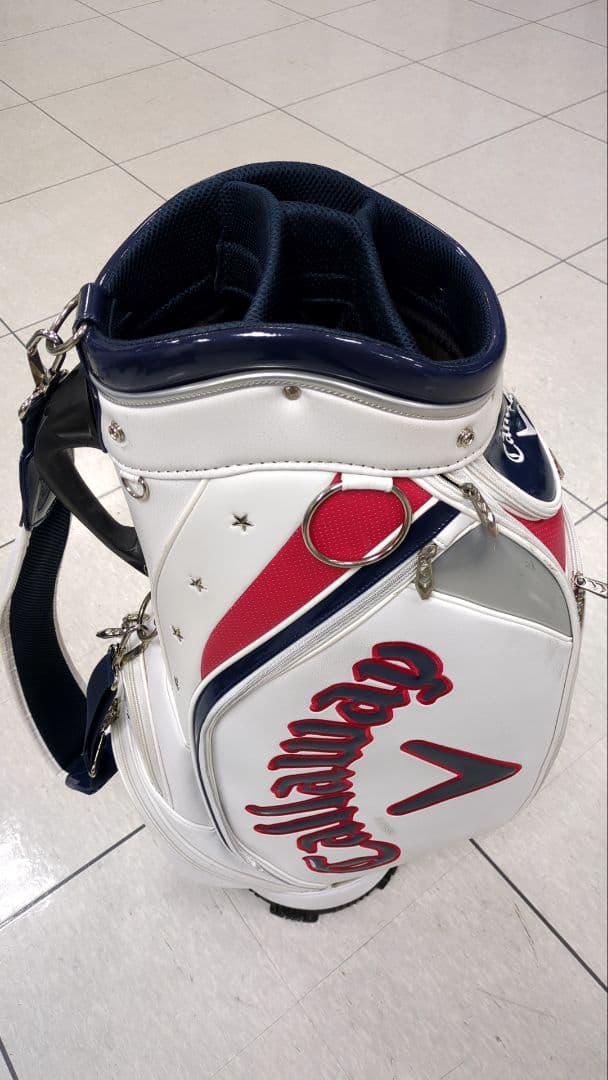 Callaway キャディバッグ ホワイト/レッド/ネイビー