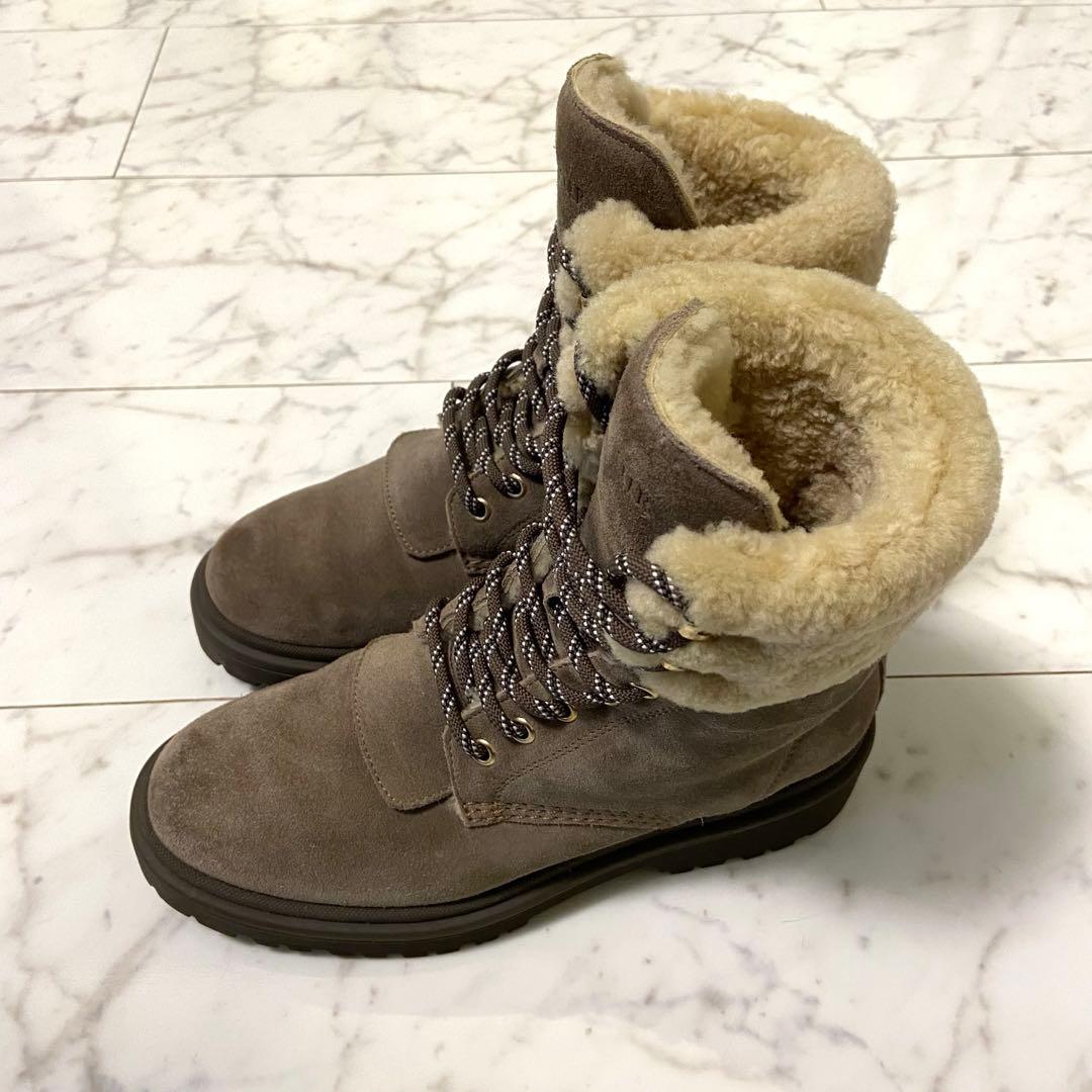 最終値下MONCLER モンクレール ムートンブーツ 37 美品 付属品有