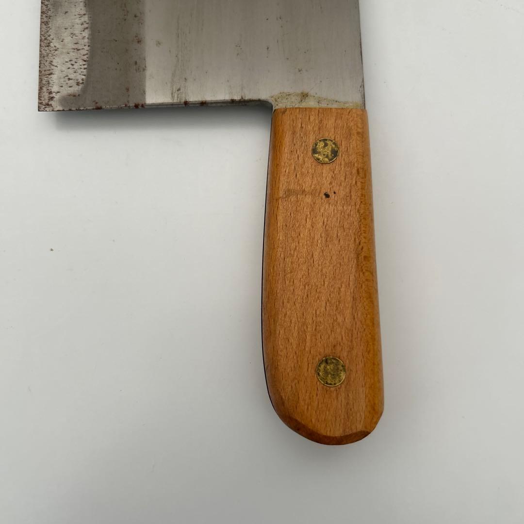 Mydoso公式アカウント01杉本7番の中華包丁 木製ハンドル