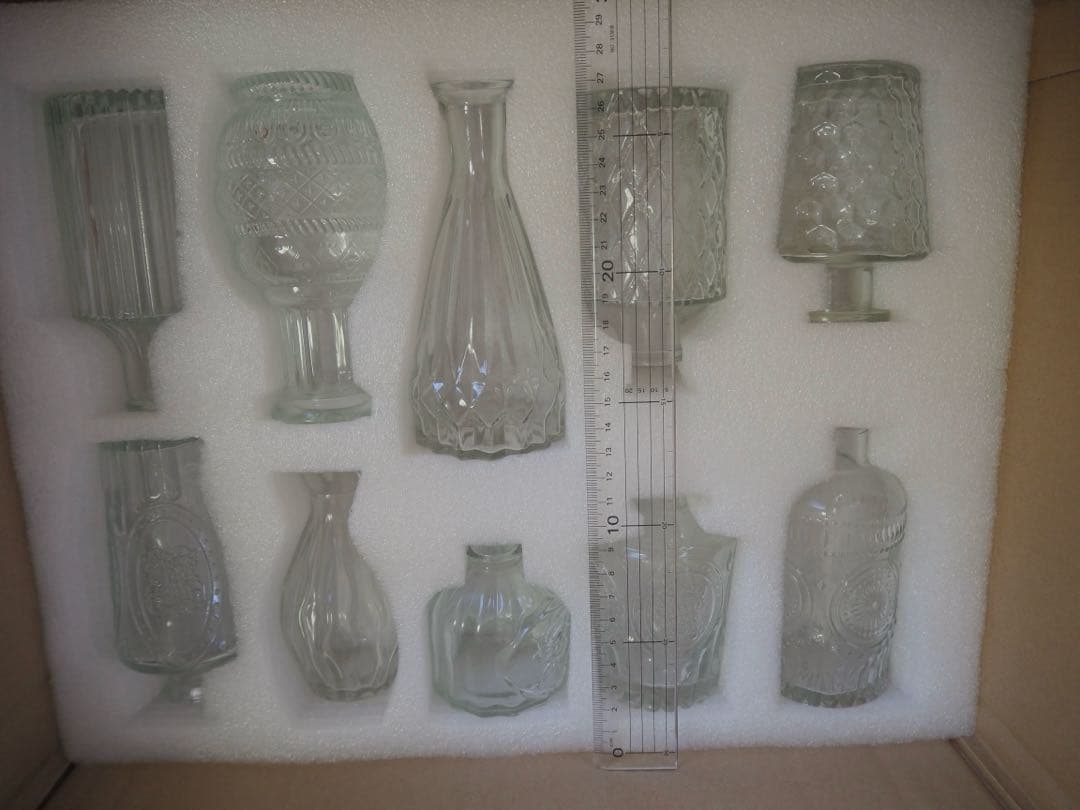 【-1/31値下げ】ガラス花瓶セット20個　フラワーベース