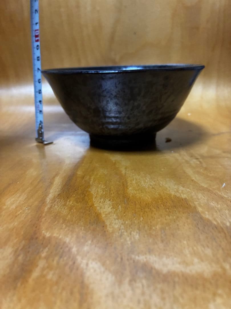 黒色 茶碗 直径約10cm
