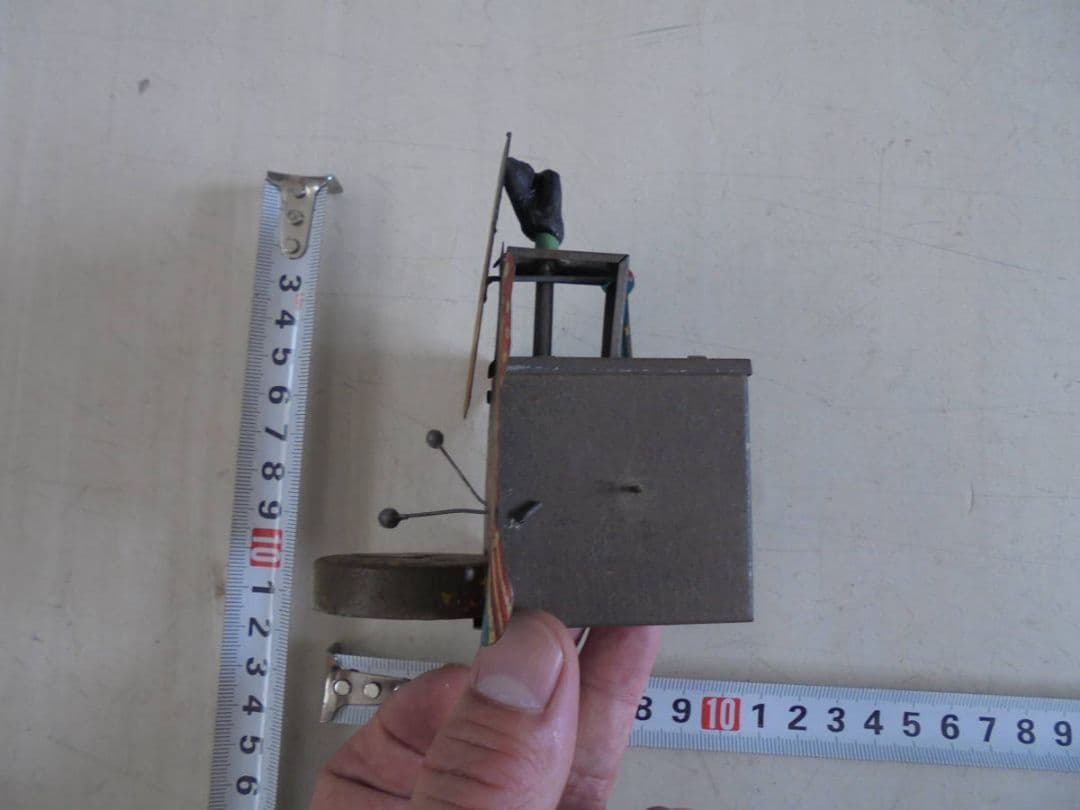 AKa6702　福助　ブリキ？　からくり　人形