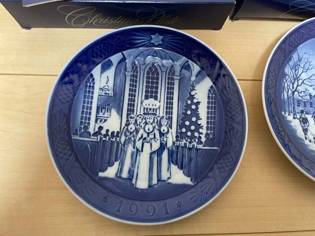 ロイヤルコペンハーゲン　クリスマス　イヤープレート　６枚セット