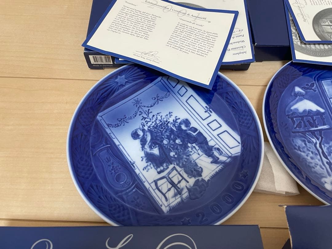 ロイヤルコペンハーゲン　クリスマス　イヤープレート　６枚セット