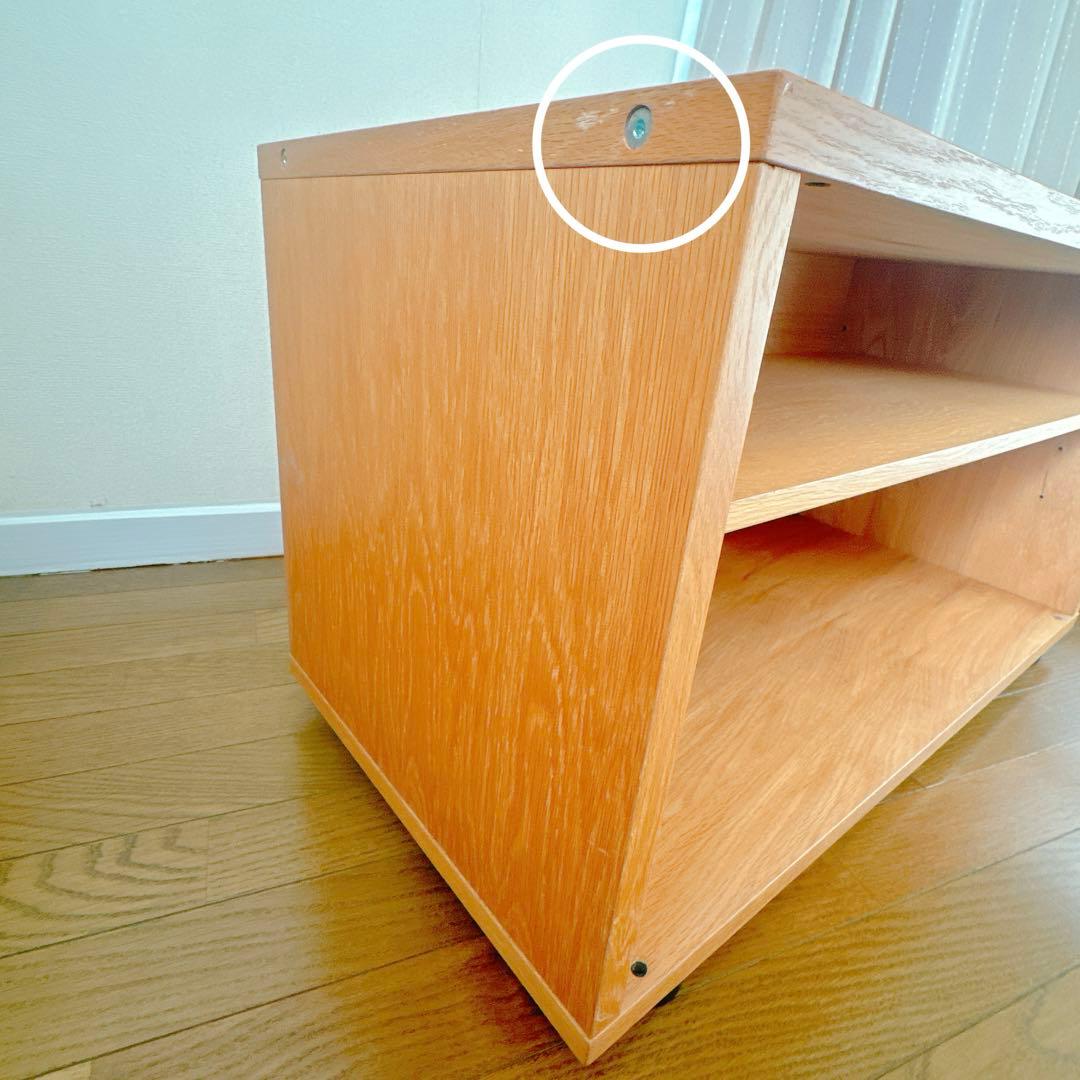 無印良品　木製AVラック スタッキングキャビネット 【幅82.5cmオーク材】