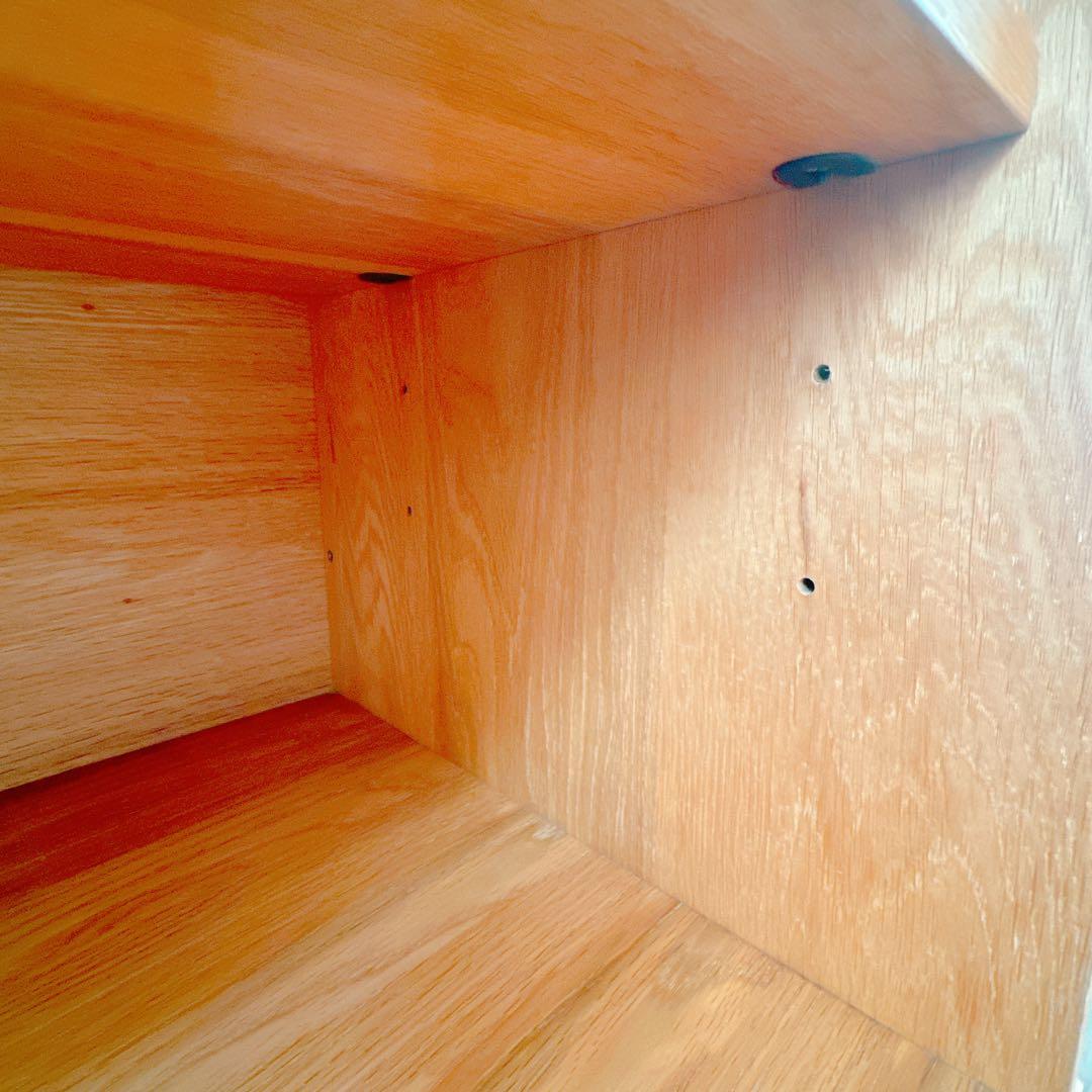 無印良品　木製AVラック スタッキングキャビネット 【幅82.5cmオーク材】