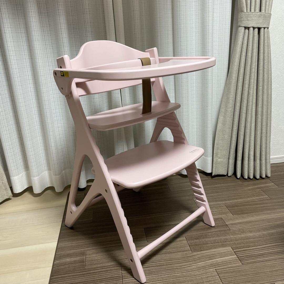 【希少色】　ヤマトヤ　ハイチェア　アッフルチェア　テーブル　ピンク