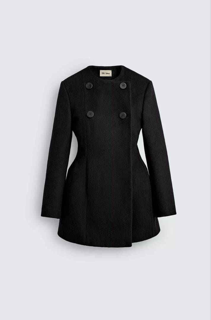 未使用ZARA X DISNEY ダブルブレストコートワンピース　Mサイズ