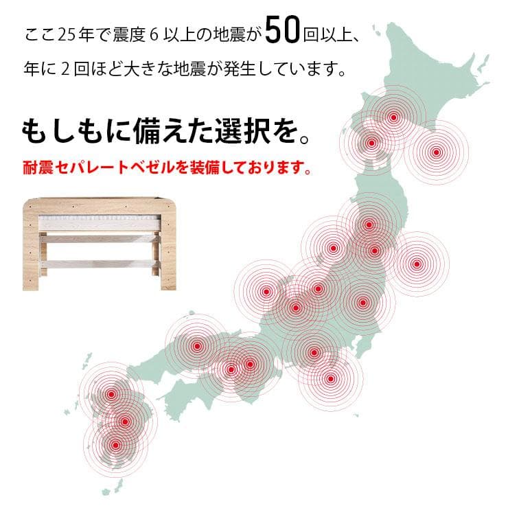 【九州～関東まで送料無料*】ロフトベッドhoney WHxVG　アウトレット04