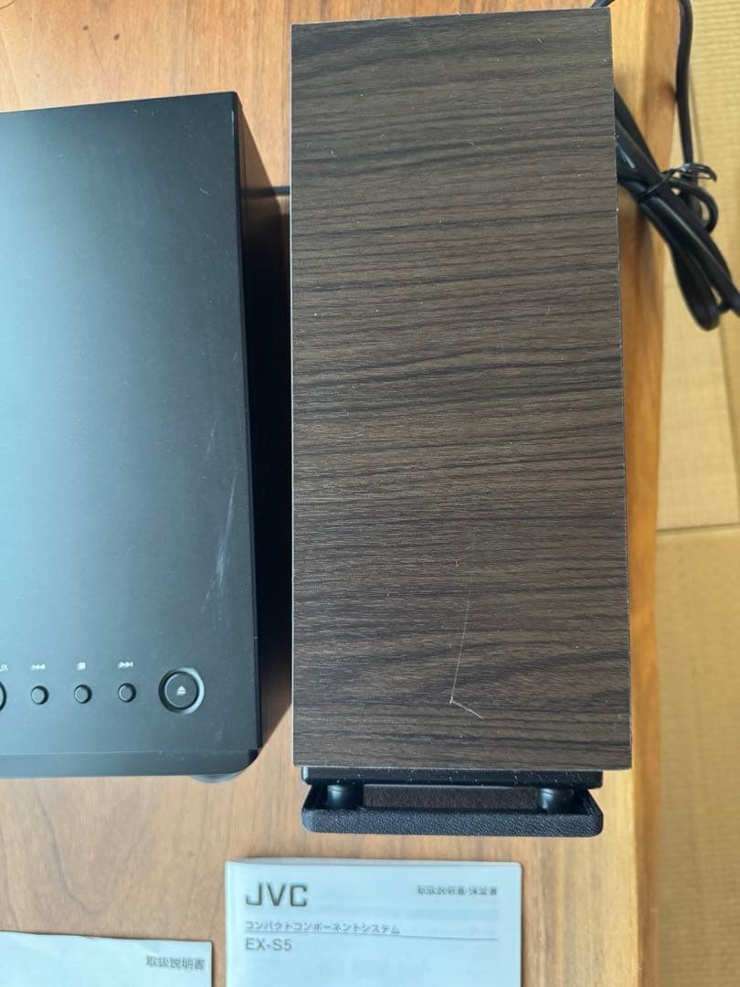 JVC EX-S5 ミニコンポ 本体とリモコン