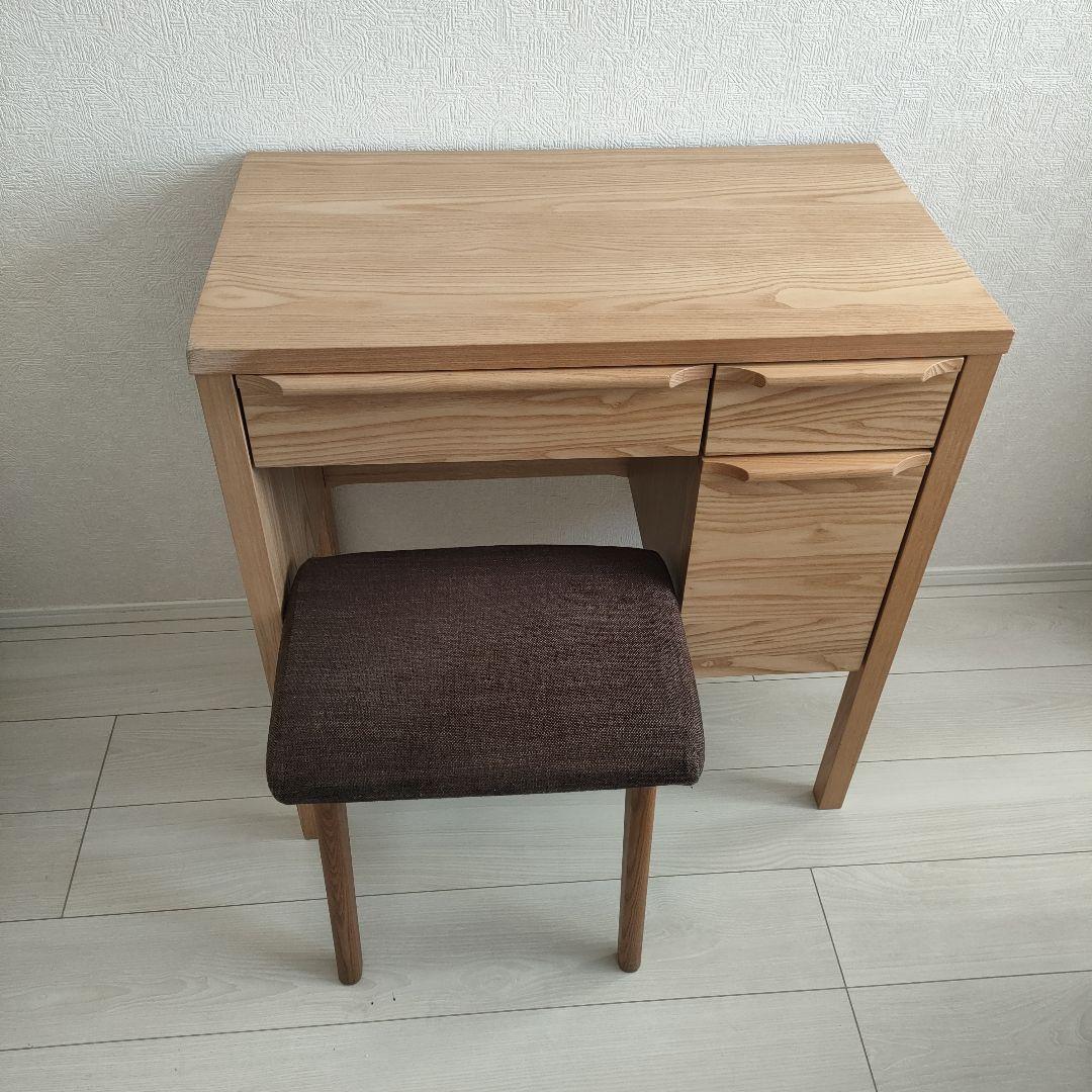 【超美品】unico★CLARUS-mini木製ドレッサー