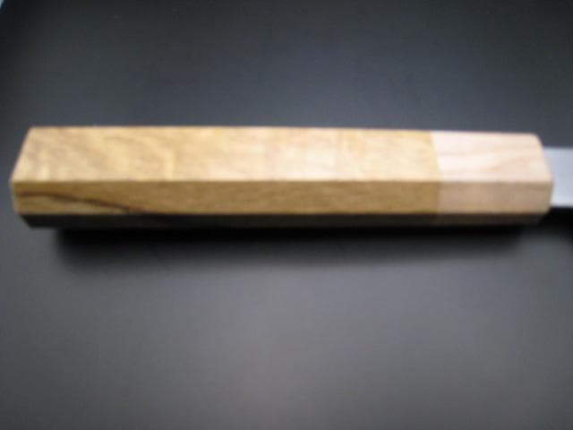 [新品未使用] 和牛刀 210mm 白紙2号 樫 八角