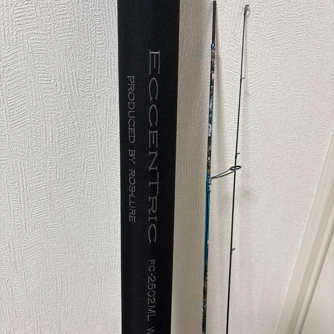 希少ROB LURE ロブルアーエキセントリック　武蔵屋謹製　箔押し加工ロッド