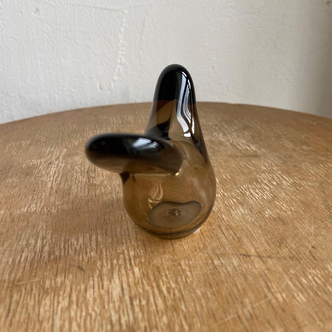 表参道限定　イッタラ　シエッポ　リネン　ブラック　ガラスバード　　scope