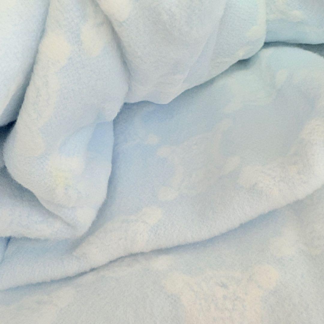 CELINE セリーヌ　綿毛布　トリオンフ　マカダム総柄　ブルー