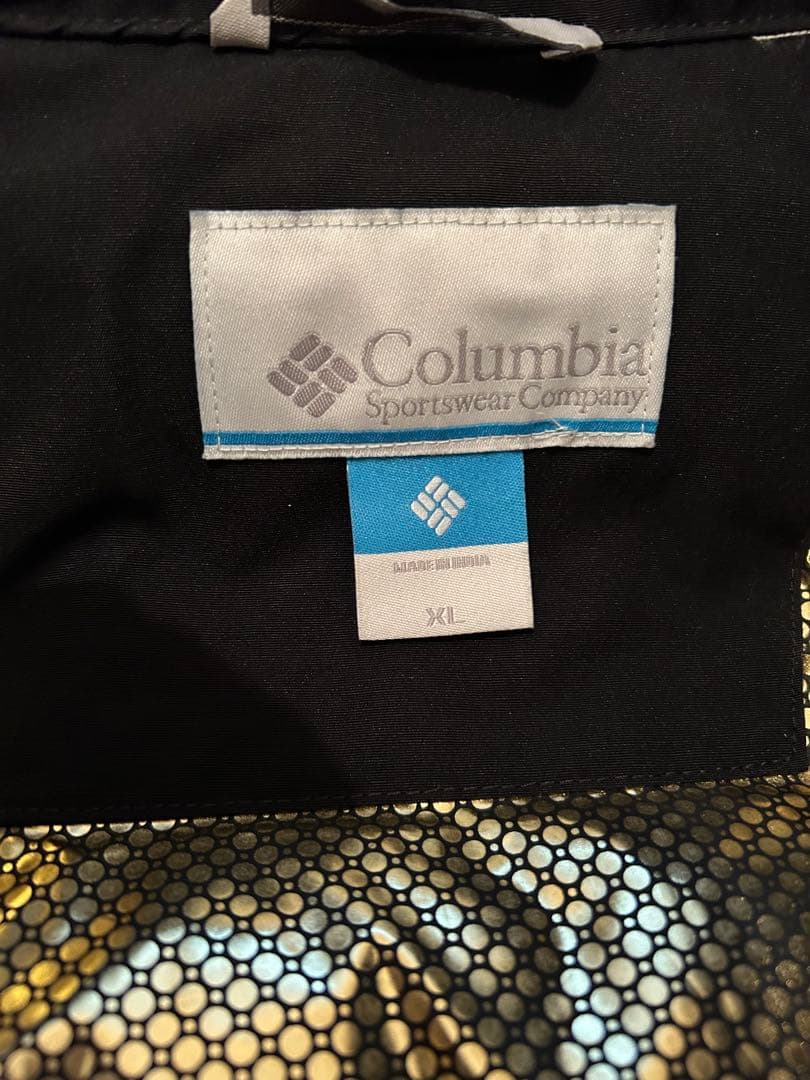 美品★コロンビア メンズ XL ダウンジャケット オムニヒート フード ファー付