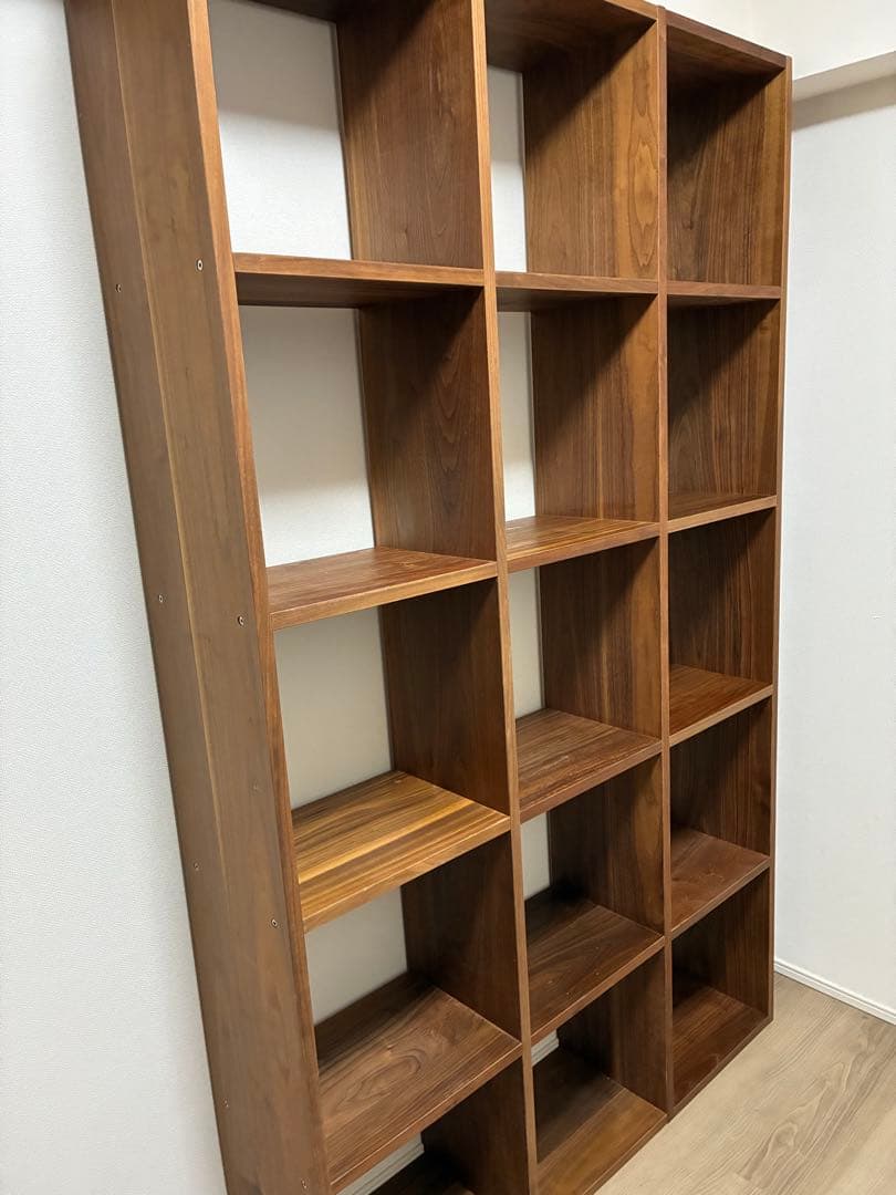 無印良品　スタッキングシェルフ　ウォールナット
