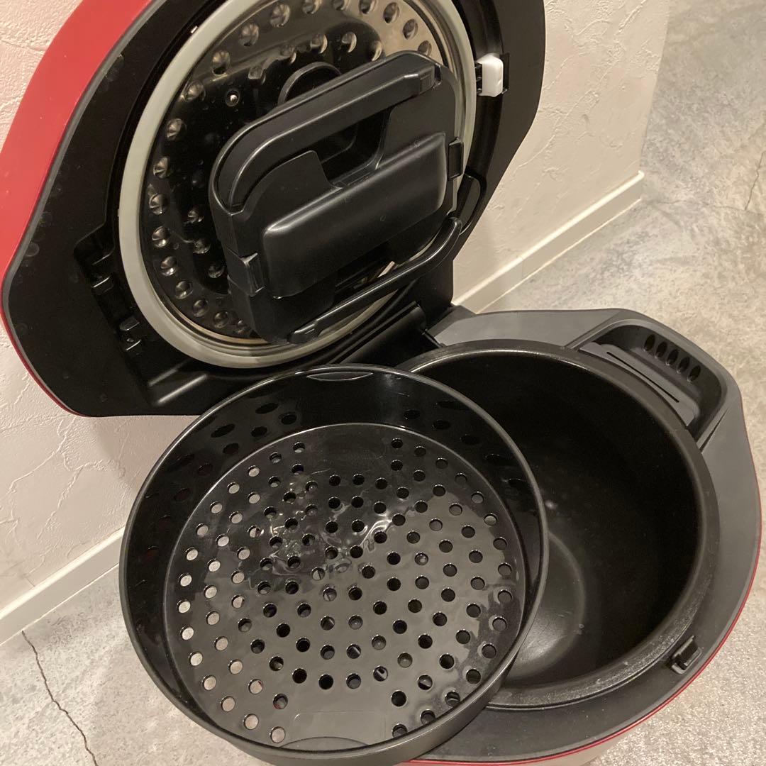 HEALSIO 水なし自動調理鍋 KN-HW24G 赤