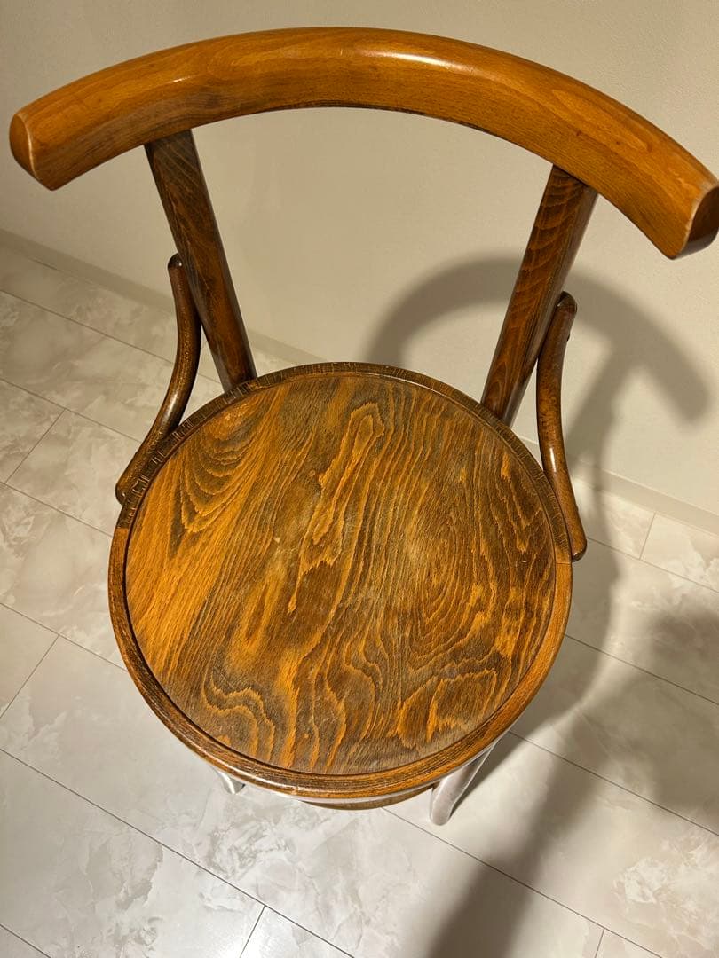 IDEEイデースツール/カウンターチェア 木製バースツール 曲線背もたれ