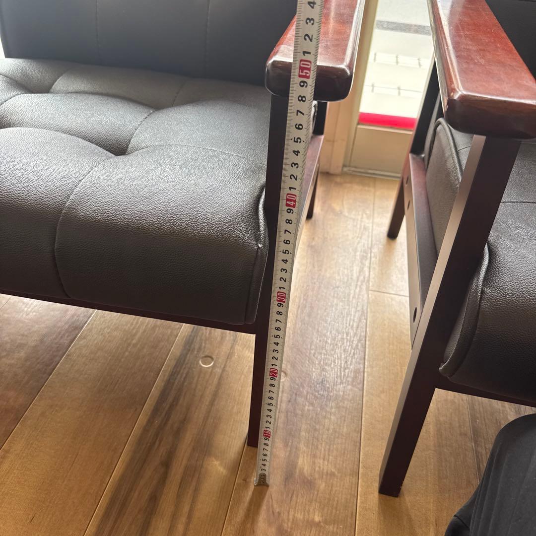 ダークブラウン 1人掛けソファ　1つ