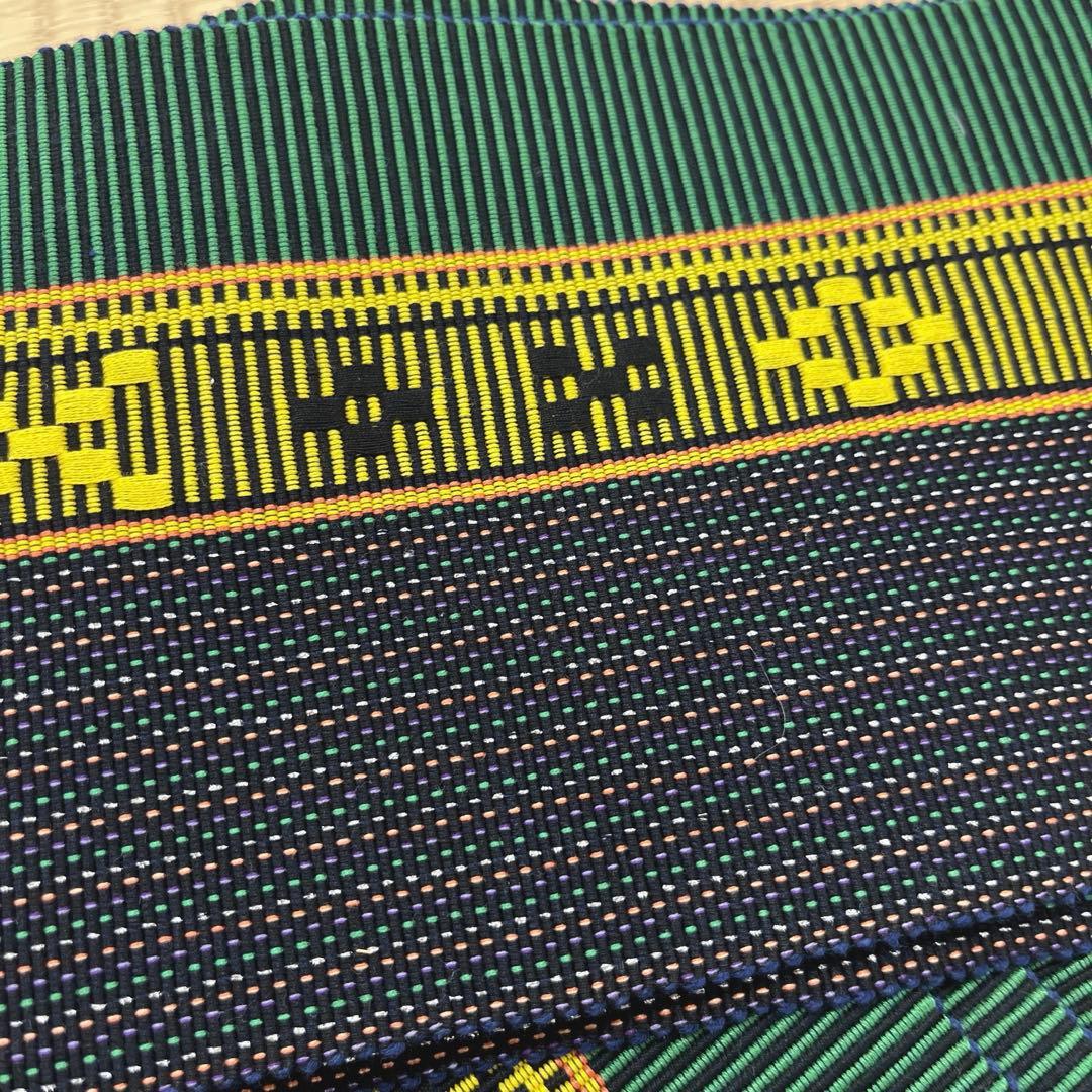 八重山みんさー織 半巾帯 伝統織物