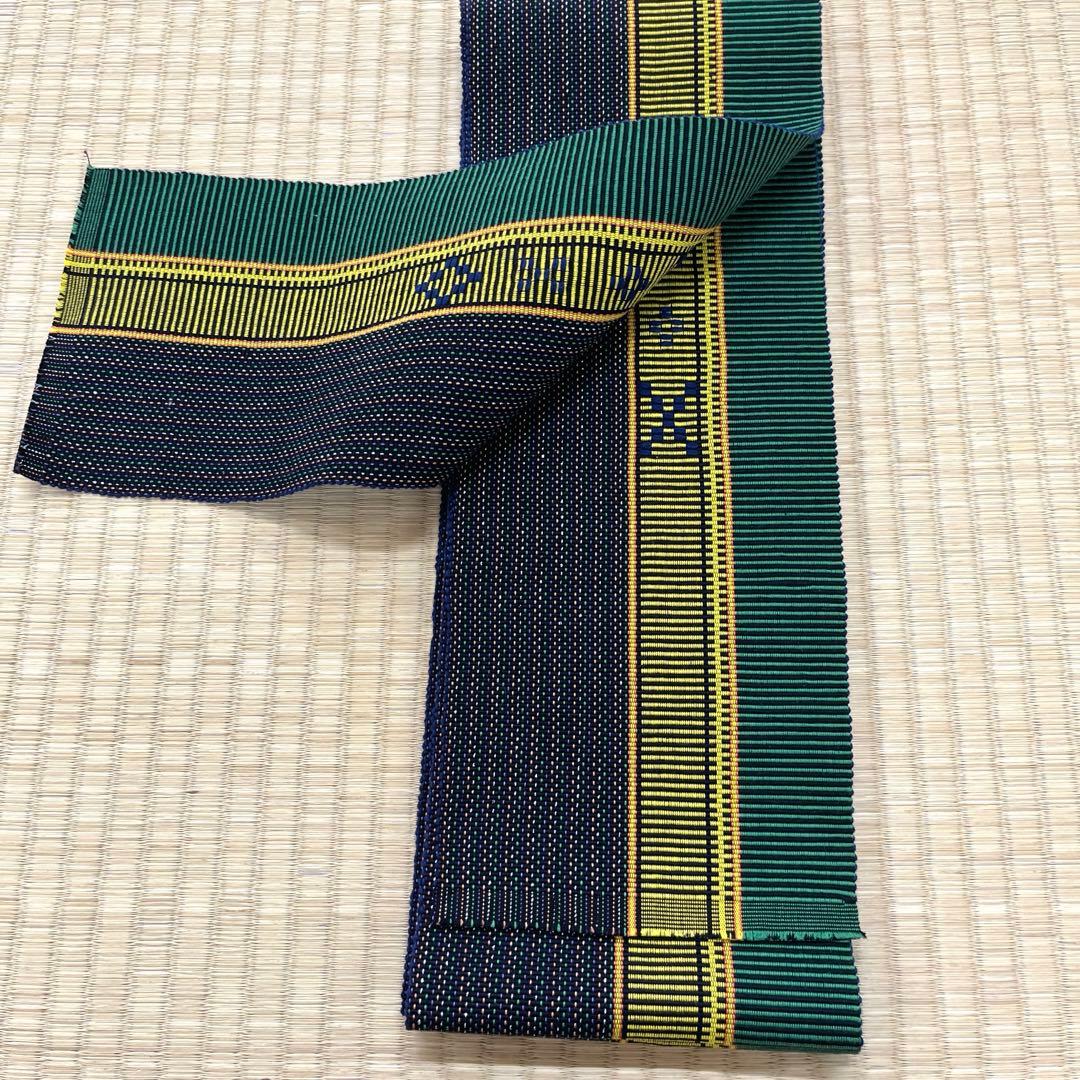 八重山みんさー織 半巾帯 伝統織物