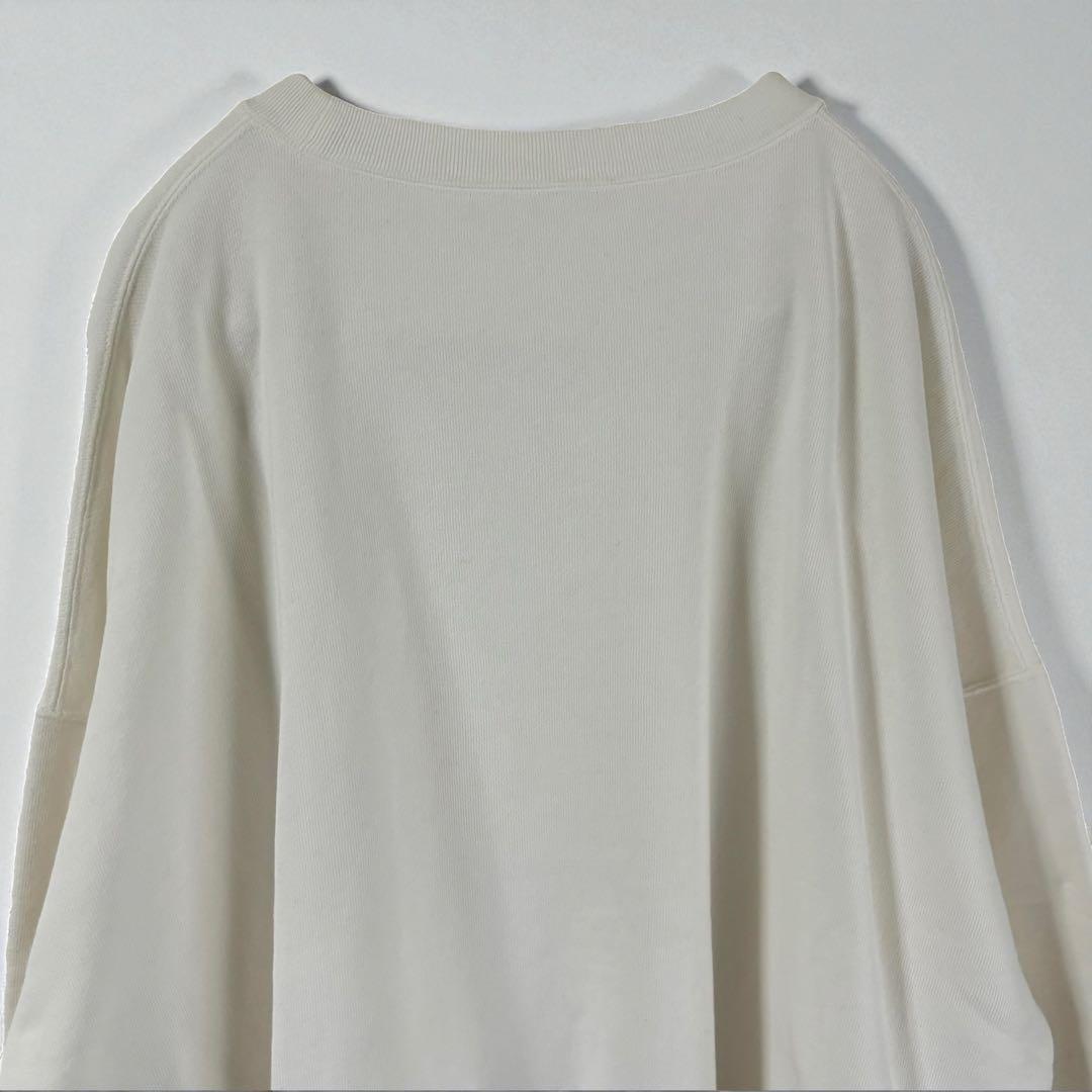 【美品】ドゥーズィエムクラス プルオーバー トレーナー スウェット 白 フリー