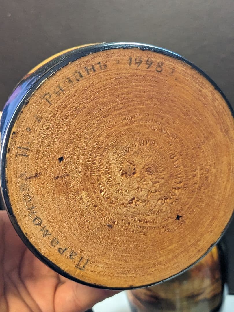 マトリョーシカ　人形　トルストイ　アンナ　カレーニナ　手描き　ロシア　1998