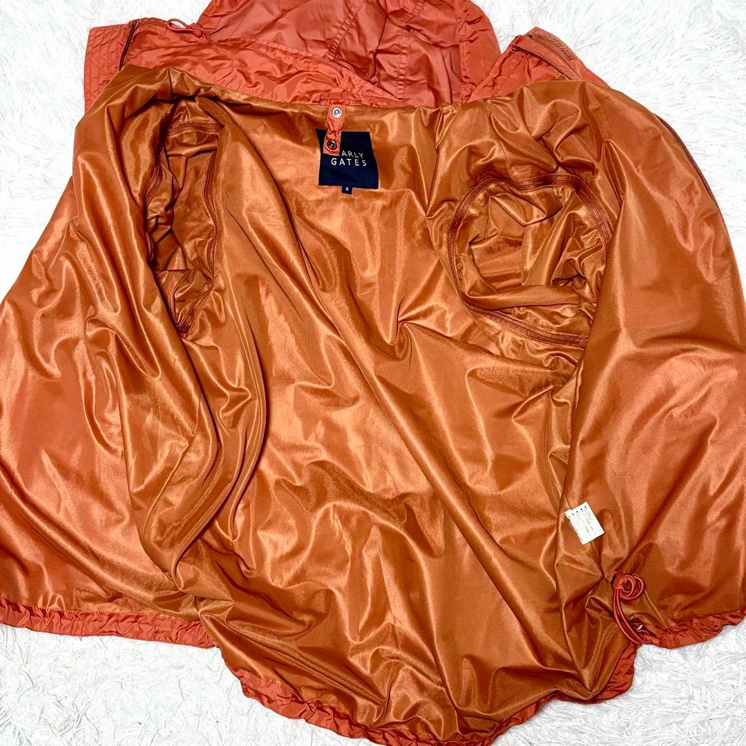 【極美品】パーリーゲイツ　ナイロン　フリースライナー付き　オレンジ　ゴルフ　XL