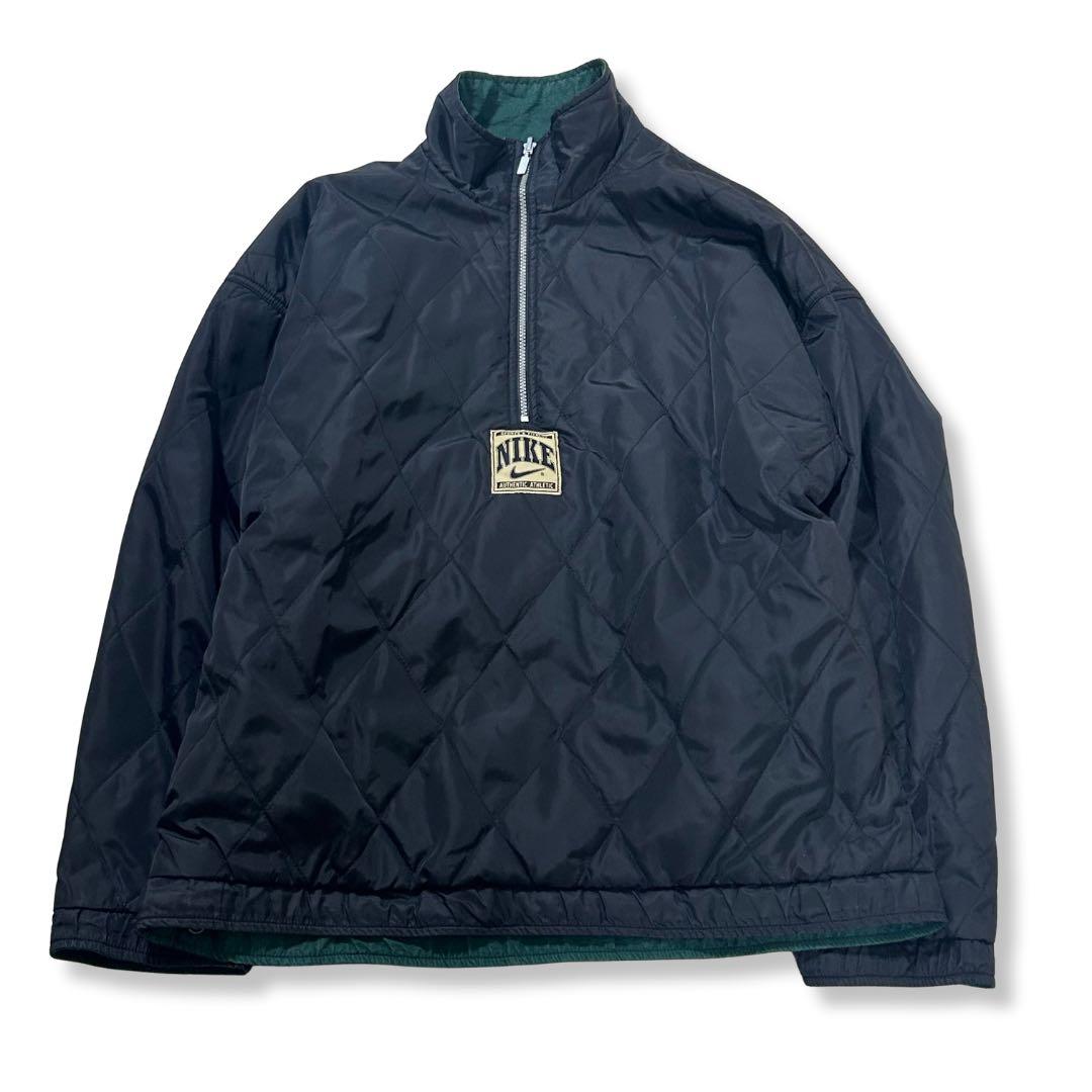 90s NIKE キルティング ナイロンジャケット リバーシブル　銀タグ