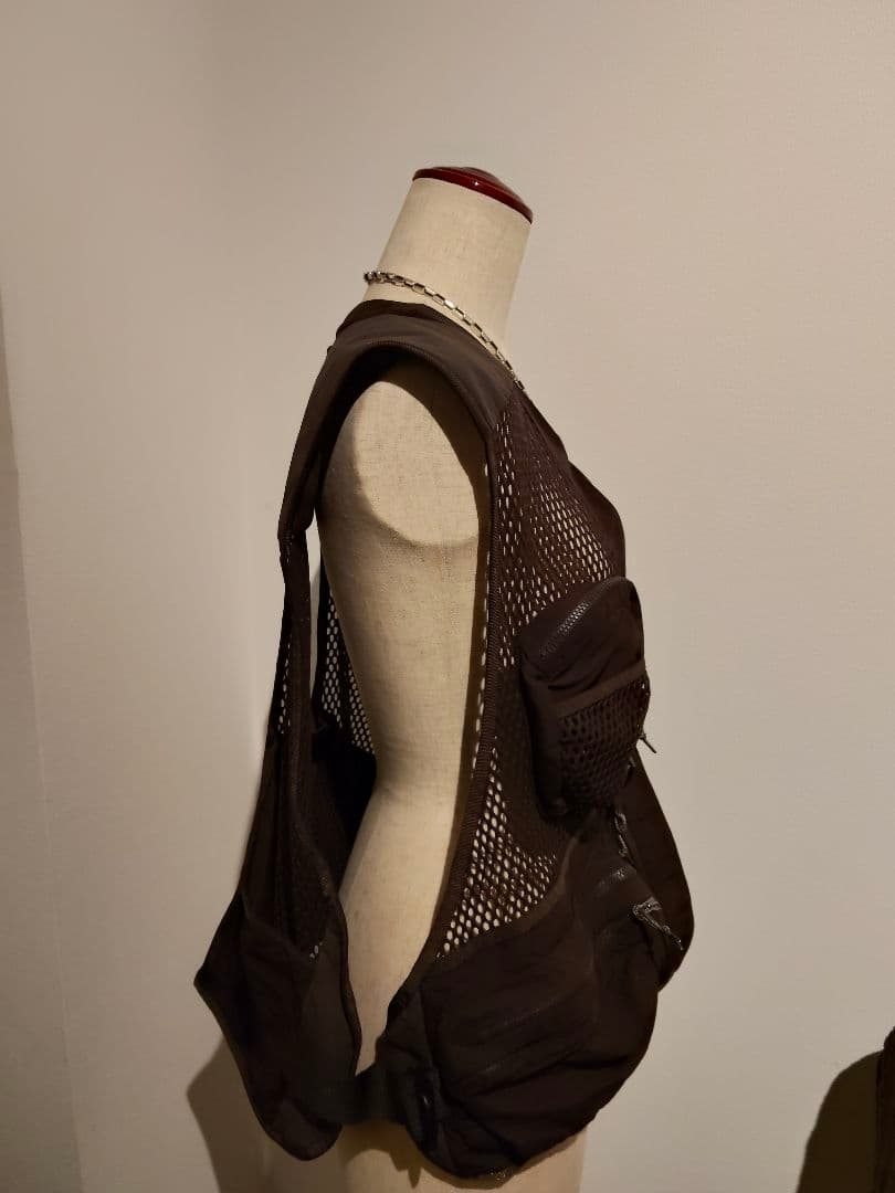 NikeACG BUTTLES VEST メッシュフィッシングベストブラウンXL