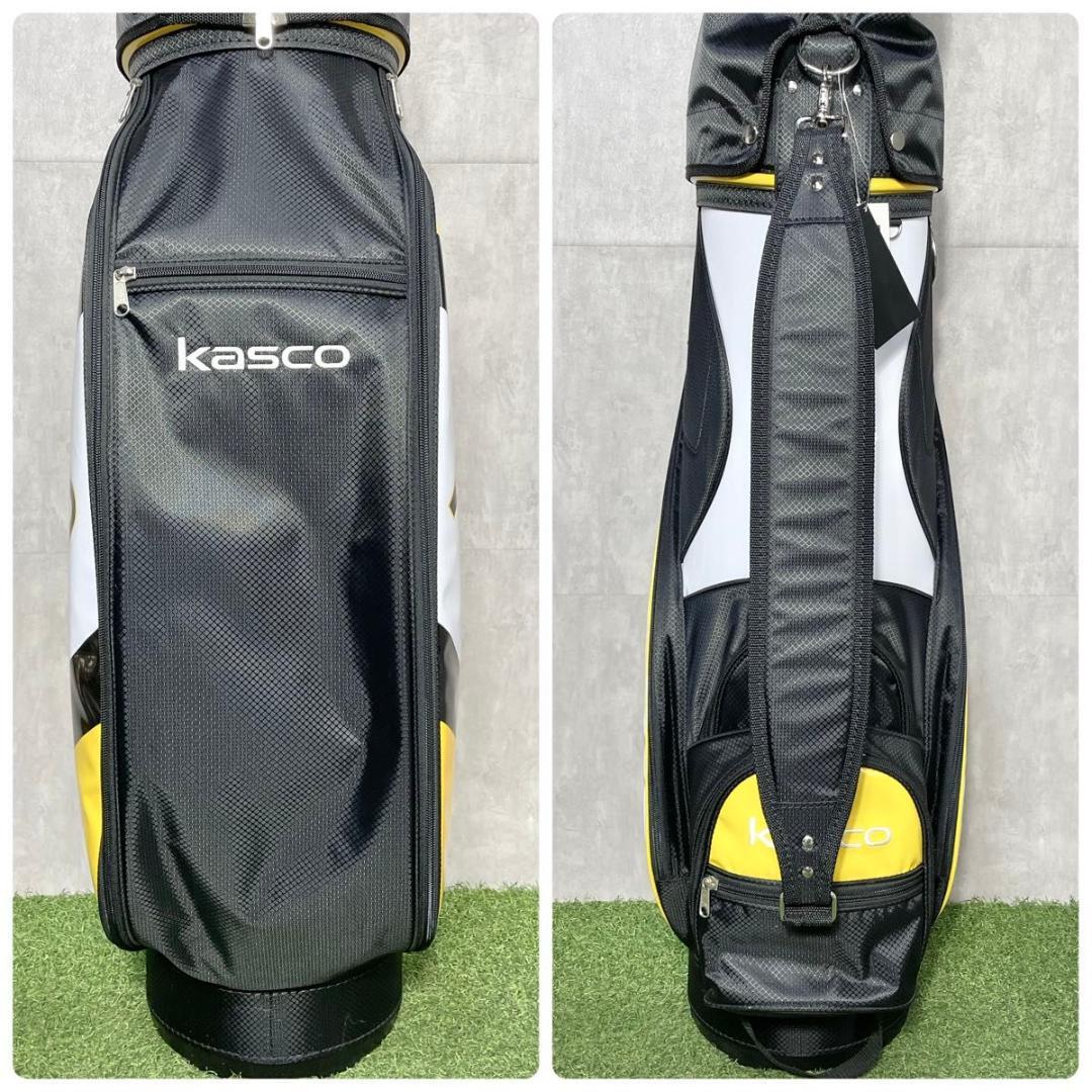 【未使用品】kasco キャスコ キャディバッグ ゴルフバッグ イエロー 大人気
