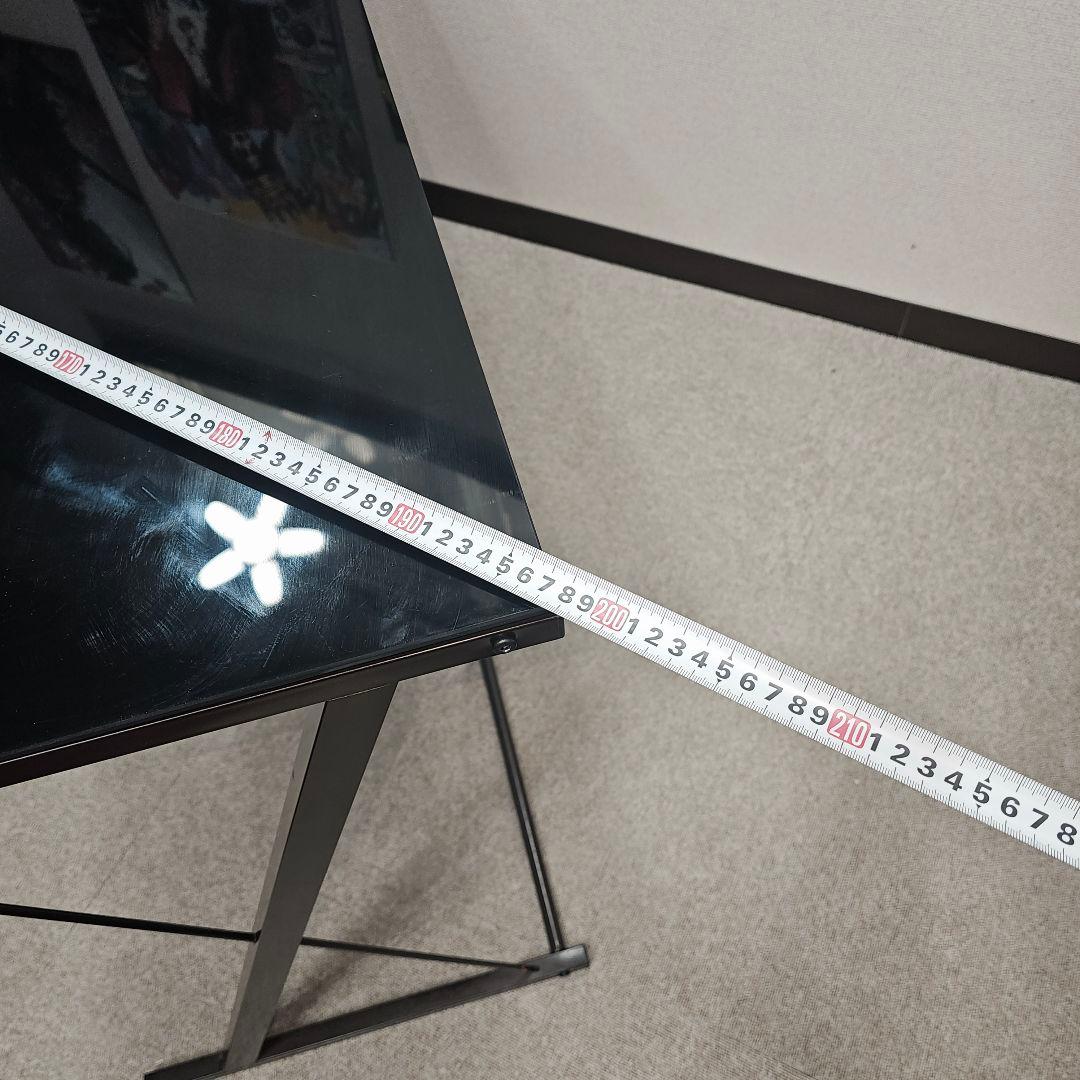 ガラス L字型パソコンデスク 東京23区全域送料無料