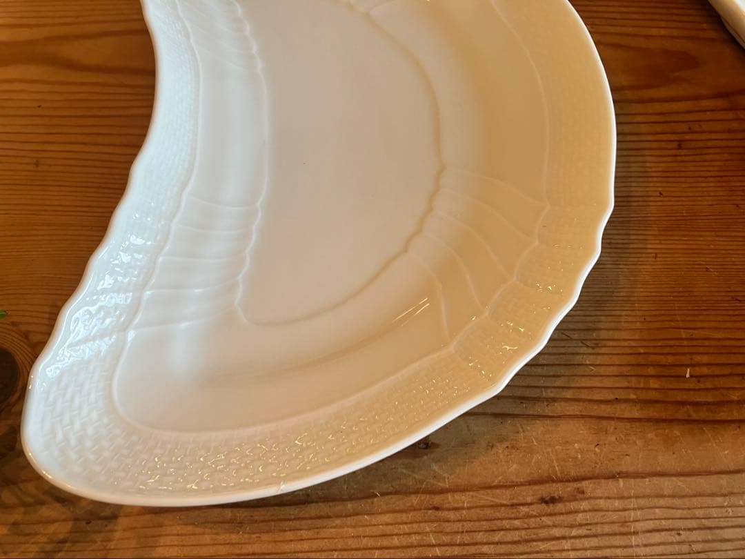 choco　ベッキオホワイト　クレッセント×4 19.5プレート×4