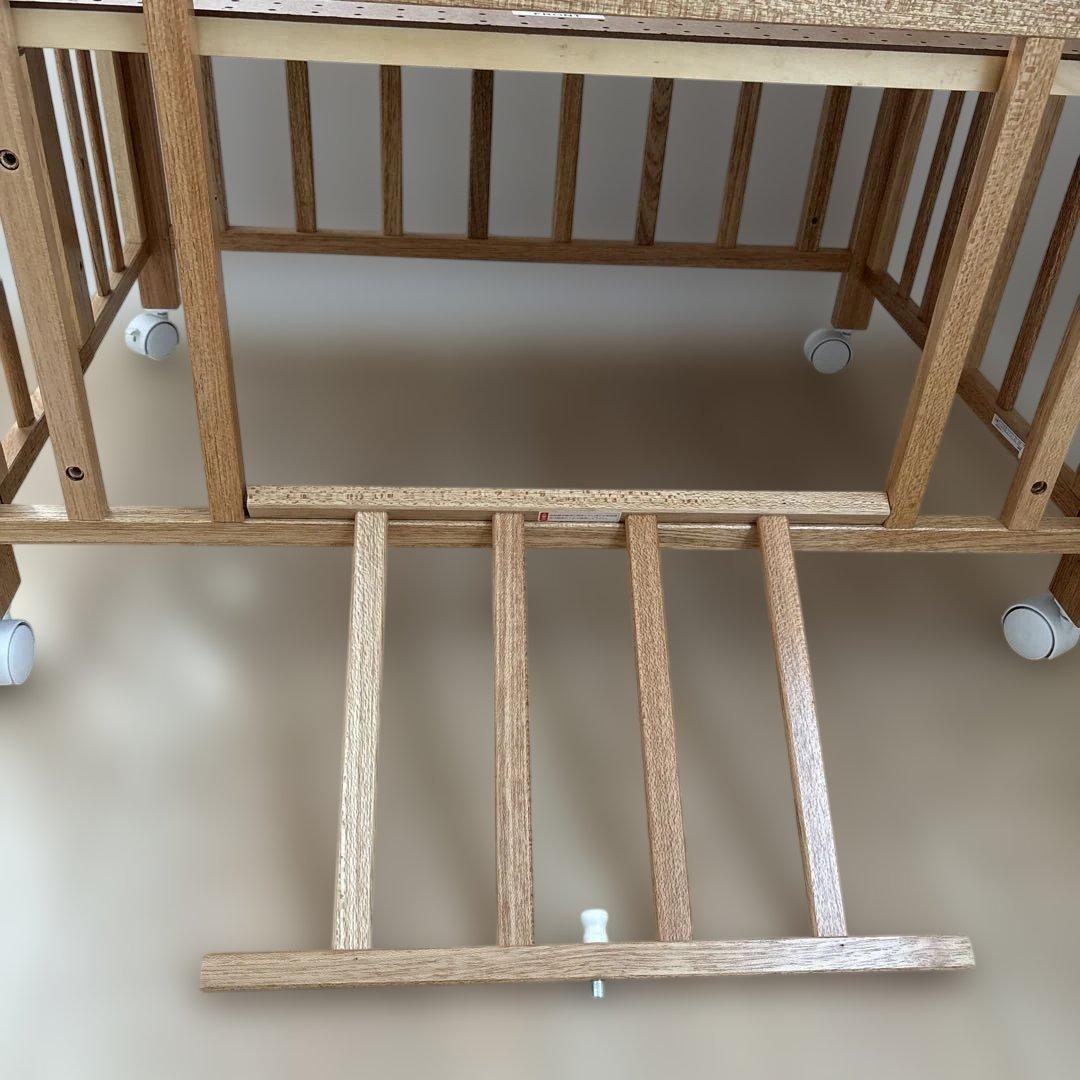 カトージ　ミニベビーベッド 折りたたみ　ナチュラル