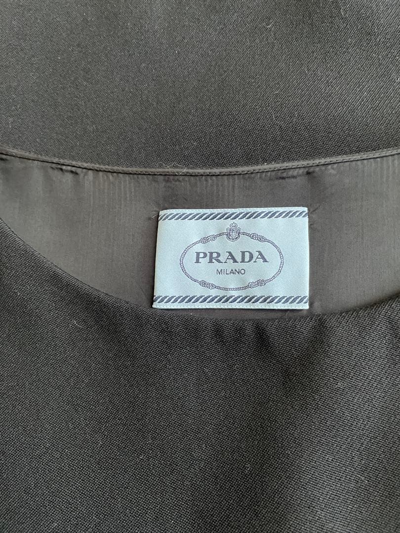 PRADAワンピース兼ジャンパースカート美品42varginwool100 %